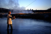 Fly fishing in Yellowstone