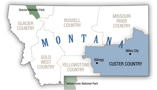 Custer Country Map
