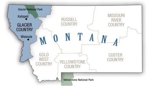 Glacier Country Map