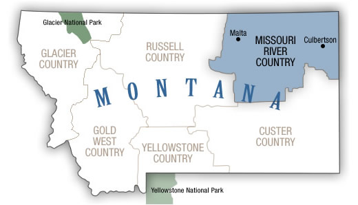 Missouri River Country Map