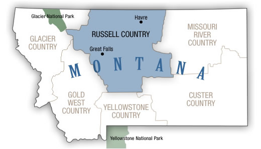 Russell Country Map