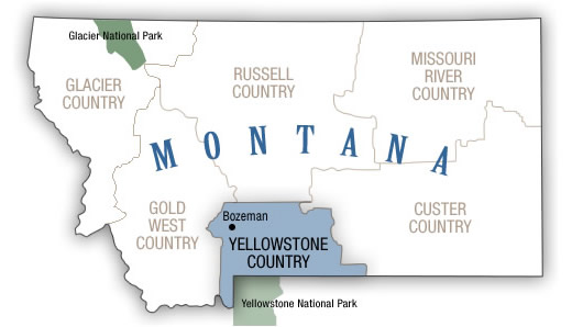 Yellowstone Country Map